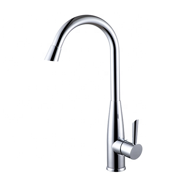 CP004 Jiangmen Manufacturer OEM Mixer Tap Gooseneck Kitchen Faucet